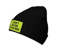 KWQDOZF Cappelli Invernali Non Posso permettermi di Essere Qui per Uomo e Donna, Caldi e Comodi Cappelli da Sci con Teschio e Polsi