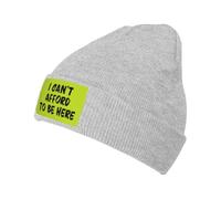 KWQDOZF Cappelli Invernali Non Posso permettermi di Essere Qui per Uomo e Donna, Caldi e Comodi Cappelli da Sci con Teschio e Polsi