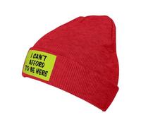 KWQDOZF Cappelli Invernali Non Posso permettermi di Essere Qui per Uomo e Donna, Caldi e Comodi Cappelli da Sci con Teschio e Polsi