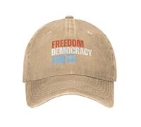 KWQDOZF Cappelli libertà Democrazia verità Fdt Foxtrot-Delta-Tango Cappello Denim cap