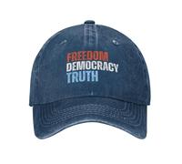 KWQDOZF Cappelli libertà Democrazia verità Fdt Foxtrot-Delta-Tango Cappello Denim cap