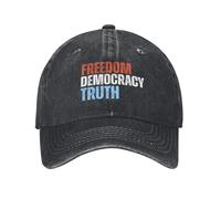 KWQDOZF Cappelli libertà Democrazia verità Fdt Foxtrot-Delta-Tango Cappello Denim cap