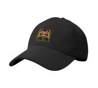 KWQDOZF Cappellini da Baseball in Velluto a Coste con Stemma del Kenya per Donne e Uomini, Cappelli da Sole Vintage Regolabili