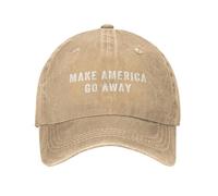 KWQDOZF Cappellini Make America Go Away per Uomo Cappellini da Baseball Anti-Groenlandia Maglietta Make America Go Away