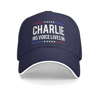 KWQDOZF Cappellino Charlie Kirk Fede patriottica, la Sua Voce Vive Ancora