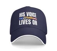 KWQDOZF Cappellino Charlie Kirk Fede patriottica, la Sua Voce Vive Ancora