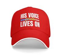 KWQDOZF Cappellino Charlie Kirk Fede patriottica, la Sua Voce Vive Ancora