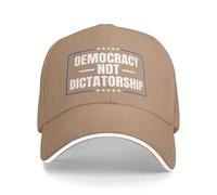 KWQDOZF Cappellino da Baseball Anti-democrazia e dittatura