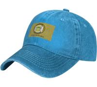 KWQDOZF Cappellino da Baseball con Bandiera di Los Gatos, California, per Uomo e Donna, Regolabile, in Cotone Lavato Vintage