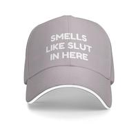 KWQDOZF Cappellino da Baseball da Uomo con Scritta Puzza di sgualdrina Qui Dentro