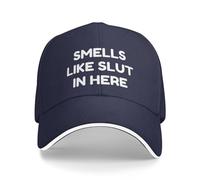 KWQDOZF Cappellino da Baseball da Uomo con Scritta Puzza di sgualdrina Qui Dentro