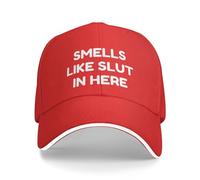 KWQDOZF Cappellino da Baseball da Uomo con Scritta Puzza di sgualdrina Qui Dentro