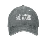 KWQDOZF Cappellino da Baseball da Uomo Old Habits Die Hard