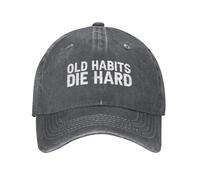 KWQDOZF Cappellino da Baseball da Uomo Old Habits Die Hard