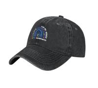KWQDOZF Cappellino da Baseball Io indosso Il Blu per Mio Fratello per la consapevolezza autismo, per Uomo e Donna, in Denim l