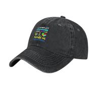 KWQDOZF Cappellino da Baseball Io indosso Il Blu per Mio Fratello per la consapevolezza autismo, per Uomo e Donna, in Denim l