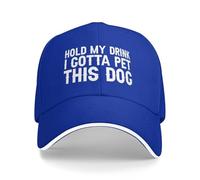 KWQDOZF Cappellino da Baseball per Uomo Hold My Drink I Gotta Pet This Dog