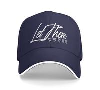 KWQDOZF Cappellino da Baseball Regolabile Let Them Hat, Cappelli Unisex