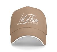 KWQDOZF Cappellino da Baseball Regolabile Let Them Hat, Cappelli Unisex