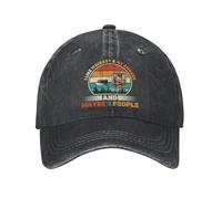 KWQDOZF Cappellino da Baseball Vintage Lavato Mi Piace Il WHI e Il Mio Fumatore, per Uomo e Donna, Classico, Regolabile, in Cotone,
