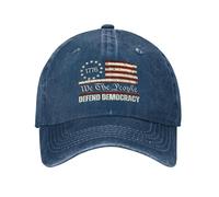 KWQDOZF Cappellino Defend-Democracy Anti Idiot Resist-47 Cappello Denim cap