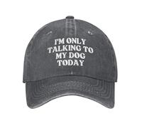 KWQDOZF Cappello a Basso Profilo con Scritta Oggi Parlo Solo con Il Mio Cane