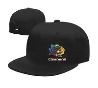 KWQDOZF Cappello da Baseball Classico con Visiera Piatta e Regolabile, da Uomo e da Donna, con Bandiera delle Comore, Modello Rose C