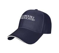KWQDOZF Cappello da Baseball Classico Regolabile per papà pericolosamente sovraeducato per Uomo e Donna, Nero