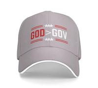 KWQDOZF Cappello da Baseball con Scritta Dio è più Grande del Governo, Dio è più Grande del Governo, Cristo Gesù 2024", "Cappell