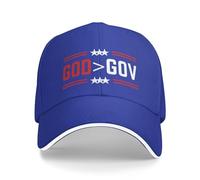 KWQDOZF Cappello da Baseball con Scritta Dio è più Grande del Governo, Dio è più Grande del Governo, Cristo Gesù 2024", "Cappell