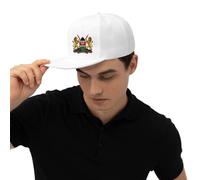 KWQDOZF Cappello da Baseball Regolabile con Stemma del Kenya, Cappello da Sole a Tesa Piatta