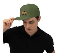 KWQDOZF Cappello da Baseball Regolabile con Stemma del Kenya, Cappello da Sole a Tesa Piatta
