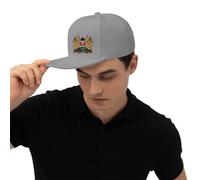 KWQDOZF Cappello da Baseball Regolabile con Stemma del Kenya, Cappello da Sole a Tesa Piatta
