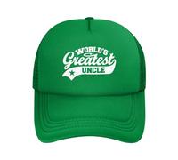 KWQDOZF Cappello da Baseball Unisex World's Greatest Uncle Nero Regolabile