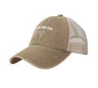 KWQDOZF Cappello da Camionista Its all About Jesus Charlie Kirk, Cappelli da Camionista Divertenti, Cappelli da Baseball Divertenti d