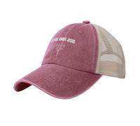 KWQDOZF Cappello da Camionista Its all About Jesus Charlie Kirk, Cappelli da Camionista Divertenti, Cappelli da Baseball Divertenti d