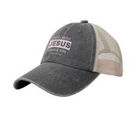 KWQDOZF Cappello da Camionista It's all About Jesus di Charlie Kirk, Cappelli da Camionista Divertenti, Cappellino da Baseball Dive