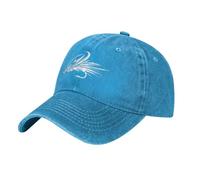 KWQDOZF Cappello da Cowboy Regolabile con Esca per Pesca a Mosca, Cappello Casual da Viaggio all'aperto