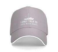 KWQDOZF Cappello da Donna Parlo Solo con i Ragazzi con Le Barche