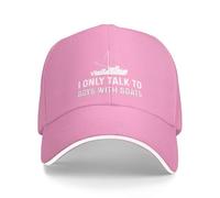 KWQDOZF Cappello da Donna Parlo Solo con i Ragazzi con Le Barche