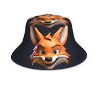 KWQDOZF Cappello da Pescatore Reversibile con Immagine della Testa di del Fumetto - Copricapo di Protezione Unisex per Il Campeggio e Le attività all'aperto