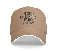 KWQDOZF Cappello da Uomo e da Donna per attività all'aperto Parlo Solo con Il Mio Cane Oggi