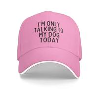 KWQDOZF Cappello da Uomo e da Donna per attività all'aperto Parlo Solo con Il Mio Cane Oggi