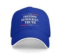 KWQDOZF Cappello libertà Democrazia verità Cappello Politico Americano Patriottico da Golf per Uomo Donna Cappellini da papà