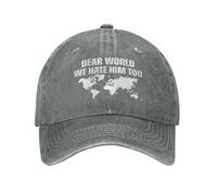 KWQDOZF Caro Mondo, Anche Noi Lo odiamo Cappelli Stop Tariffs War Retro cap Hat