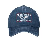 KWQDOZF Caro Mondo, Anche Noi Lo odiamo Cappelli Stop Tariffs War Retro cap Hat