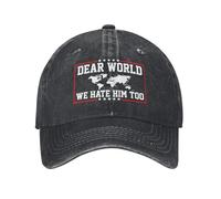 KWQDOZF Caro Mondo, Anche Noi Lo odiamo Cappelli Stop Tariffs War Retro cap Hat