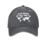 KWQDOZF Caro Mondo, Anche Noi Lo odiamo Cappelli Stop Tariffs War Retro cap Hat
