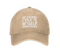 KWQDOZF Certo Che a Volte Parlo da Solo Cappello per Uomo
