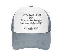 KWQDOZF Charlie Kirk La libertà Non è Gratuita, bisogna lottare per essa e difenderla Cappello per Uomo e Donna